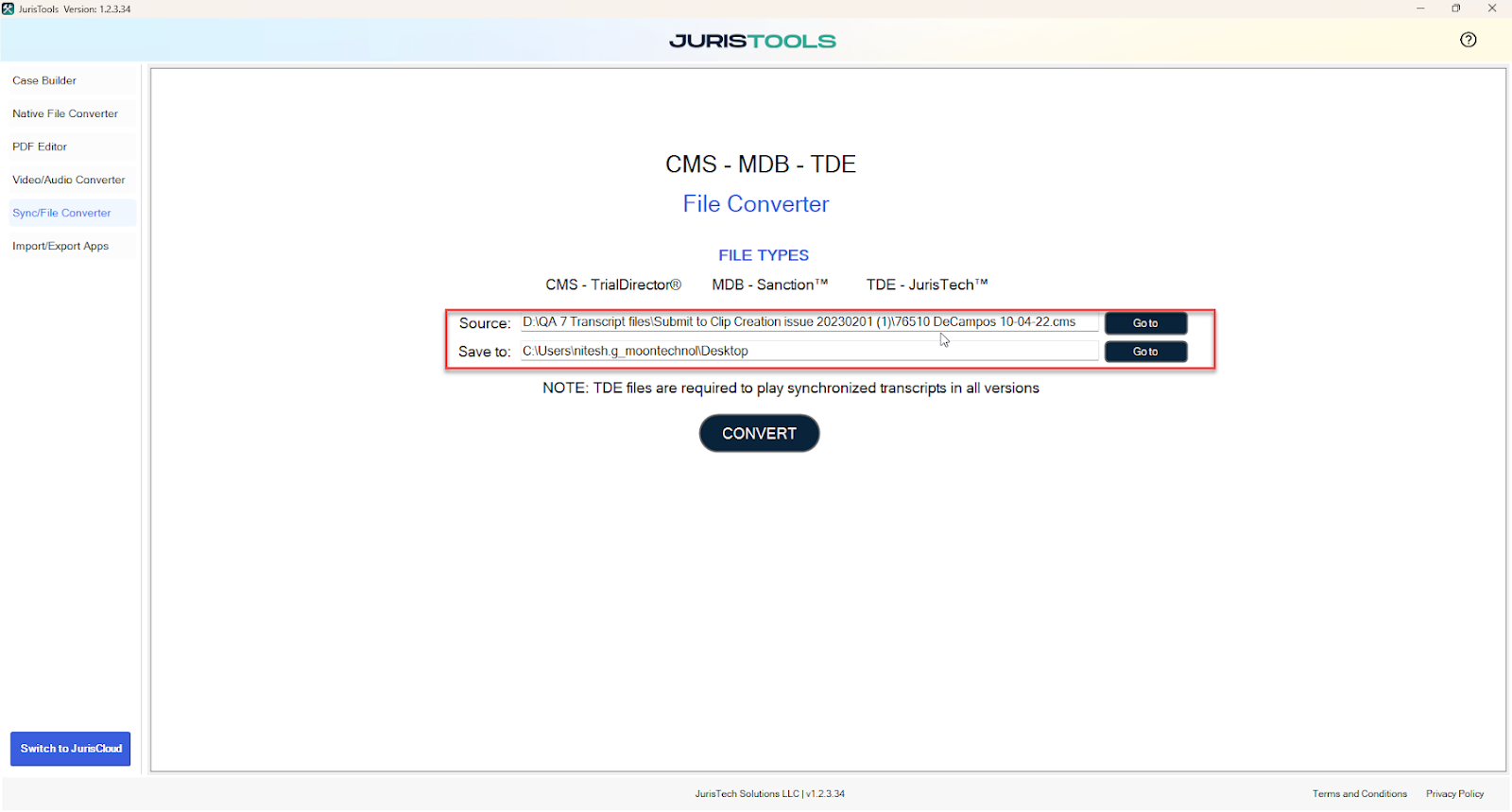 How do I upload depositions with synchronized transcripts - image 2