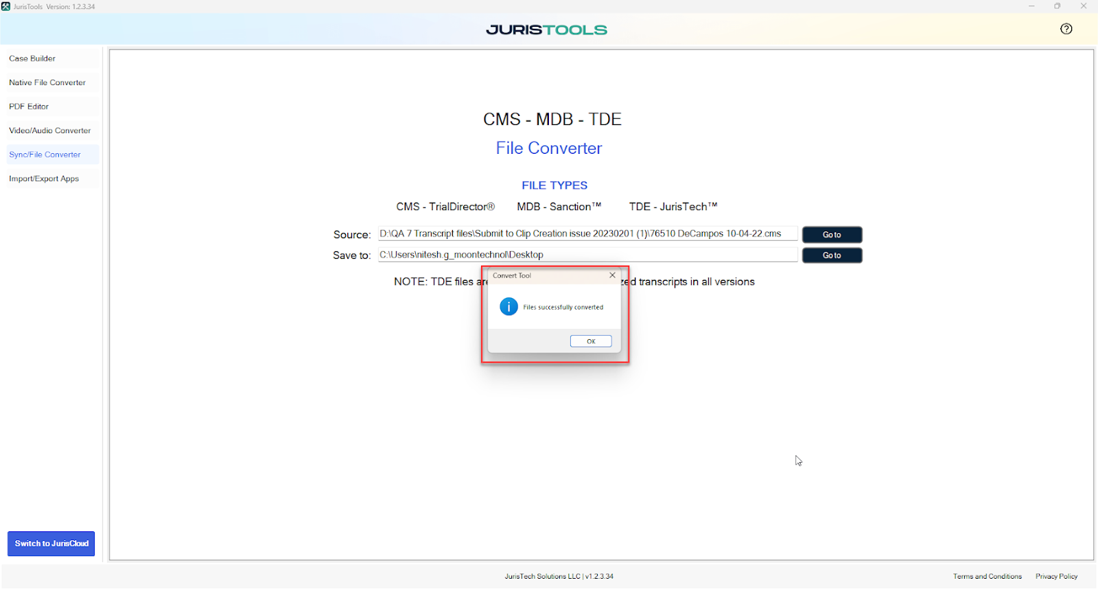 How do I upload depositions with synchronized transcripts - image 4